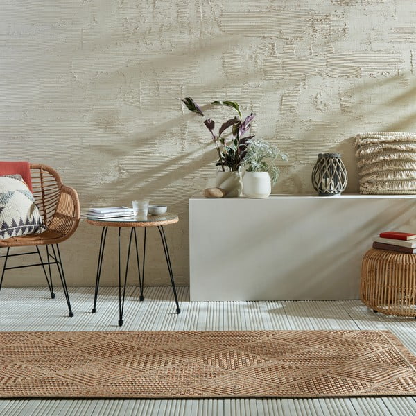 Външна пътека в естествен цвят 80x230 cm Nora Diamond – Flair Rugs-image-1