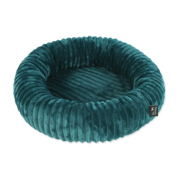 Тъмнозелено легло за домашни любимци ø 70 cm Dog Fantasy Stripe – Plaček Pet Products