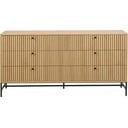 Скрин от дъбов декор  в естествен цвят 158x80x40 cm Albany  – Actona