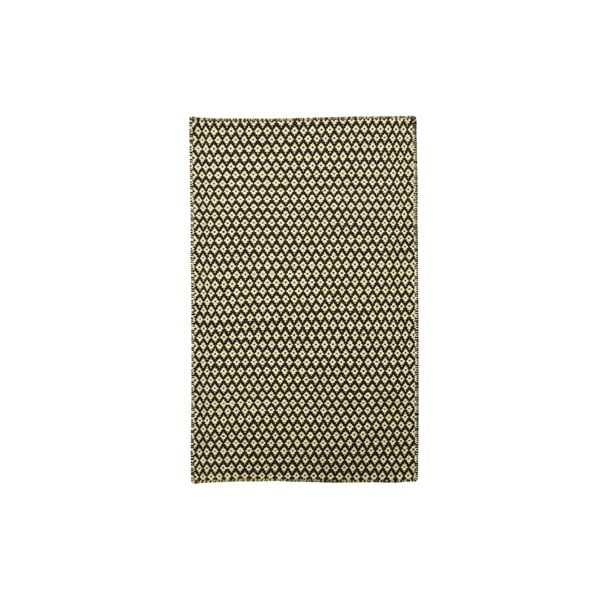 Ručně tkaný koberec Brown Geometry Kilim, 72x108 cm