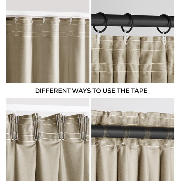 Кафяво/бежово затъмняващо перде 140x270 cm Pleat – Restilo-image-2