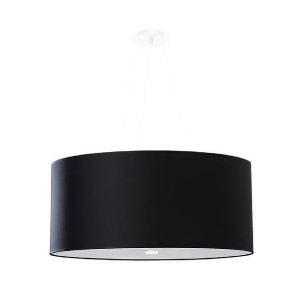 Черно висящо осветително тяло със стъклен абажур ø 60 cm Volta - Nice Lamps
