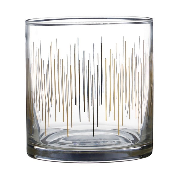 Sada 4 sklenic z ručně foukaného skla Premier Housewares Deco, 3,75 dl