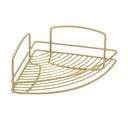 Ъглов стоманен рафт за баня в златисто Onda – Metaltex