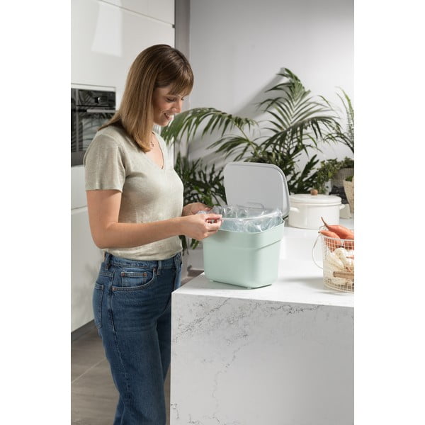 Светлосин контейнер за компостируеми отпадъци 5 l Ready To Collect – Curver-image-1