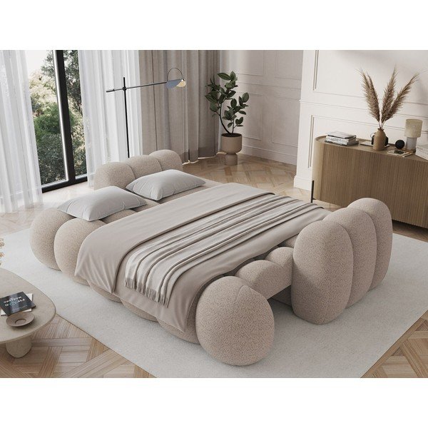 Бежов разтегателен диван от букле 256 cm Cotonn – ELTAP-image-3