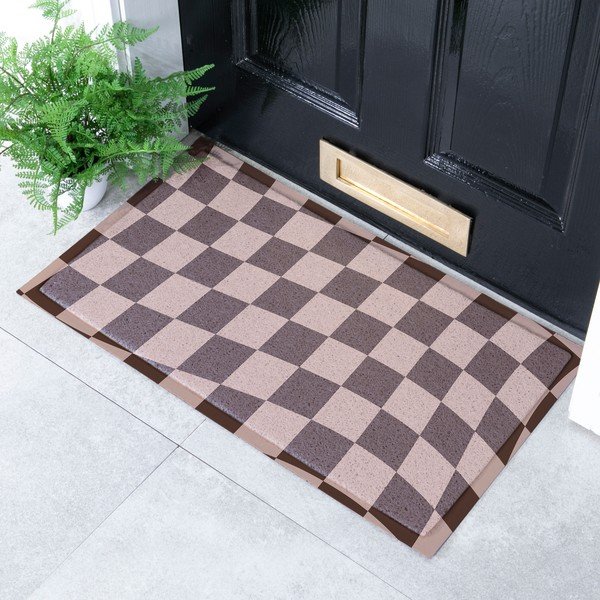 Изтривалка от PVC 40x70 cm Checkerboard – Artsy Doormats-image-1