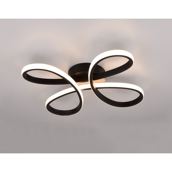 Черна LED светлина за таван 40x40 cm Fly - Trio-image-1