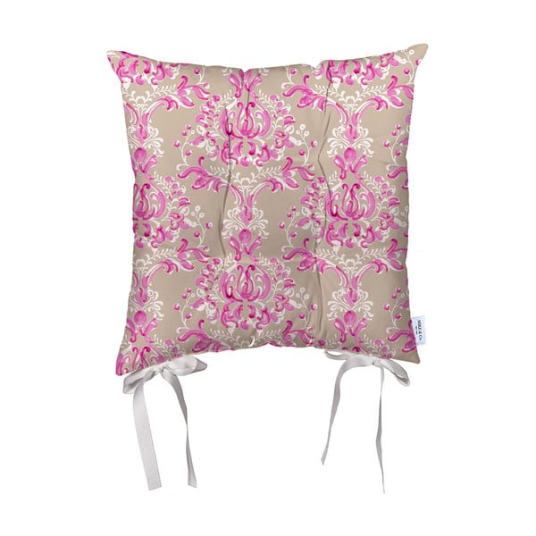 Възглавница за сядане от бежово и розово микрофибърно влакно , 36 x 36 cm Butterflies - Mike & Co. NEW YORK