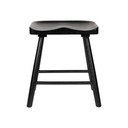 Черен стол от масивен дъб Vander – White Label