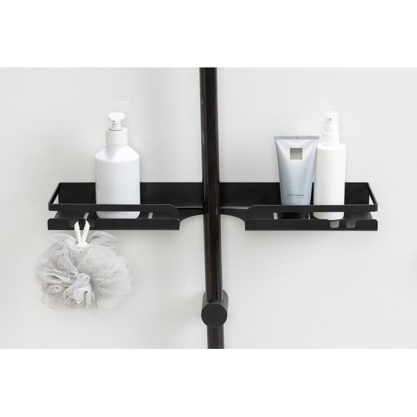 Черна неръждаема стомана, самоносеща се полица за баня Altarella - Wenko-image-2