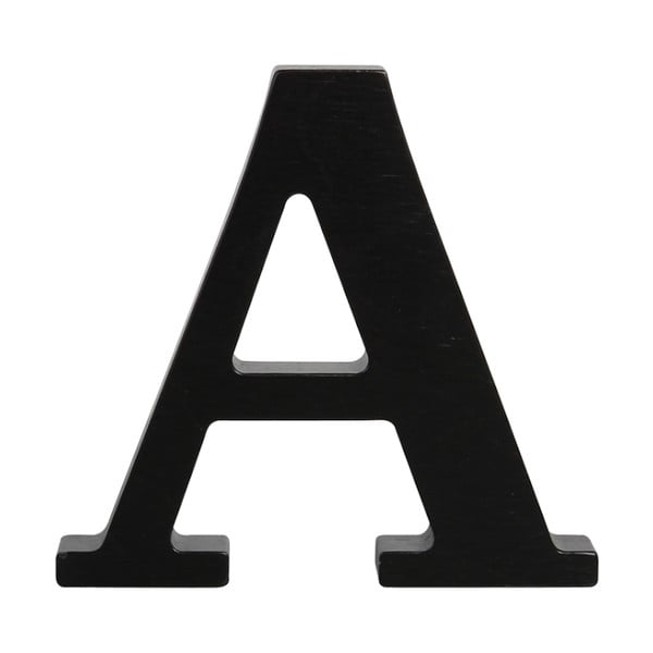 Černé dřevěné písmeno Typoland A