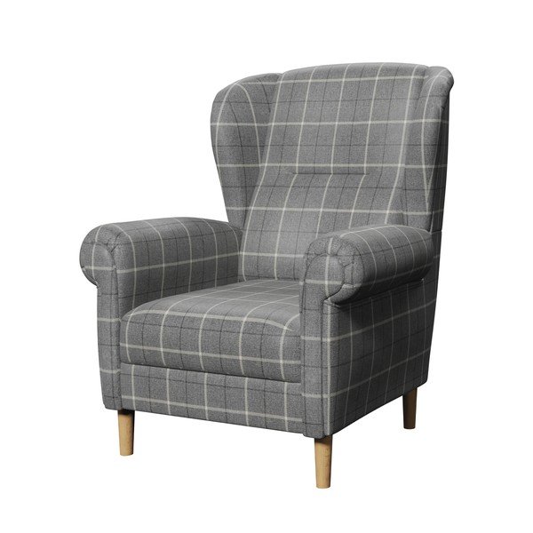 Сиво кресло крило Swan – Ropez-image-2