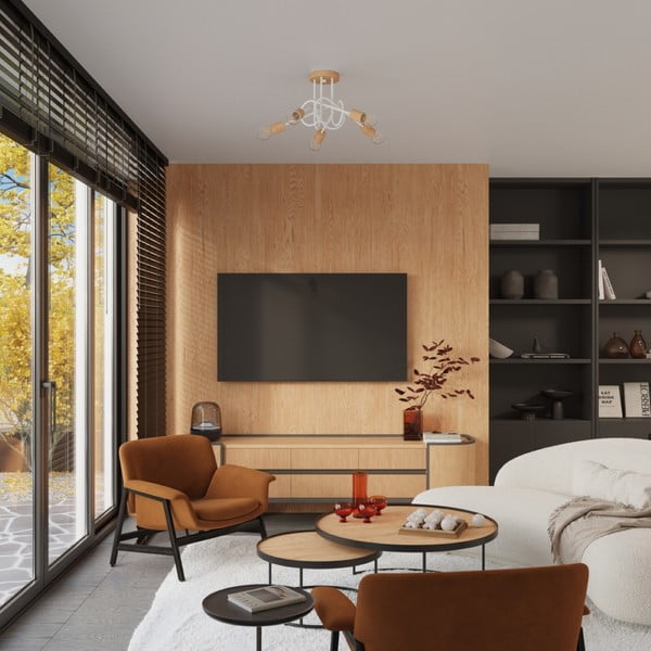 Осветително тяло за таван в естествен цвят 15x61 cm Tumber – Sollux-image-4