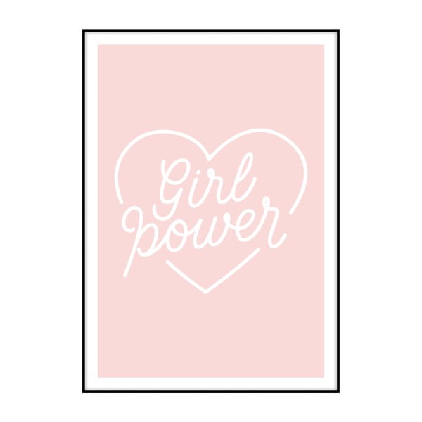 Плакат Girl Power, 40 x 30 cm - Imagioo