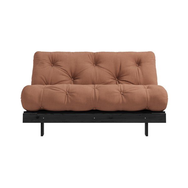 Оранжево-кафяв разтегателен диван 140 cm Roots - Karup Design-image-3