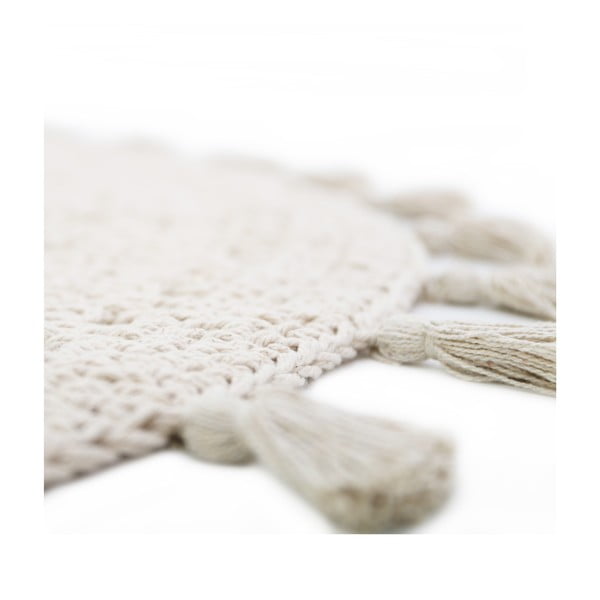 Кремав детски килим ø 120 cm Nila Ecru – Nattiot-image-4
