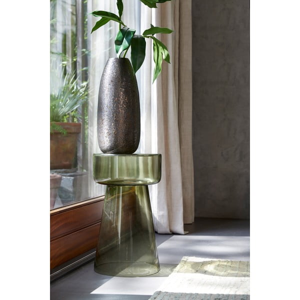 Стъклена кръгла странична масичка ø 30 cm Dakwa – Light & Living-image-4