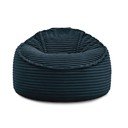 Тъмносин пуф от рипсено кадифе Socrate – Bobochic Paris