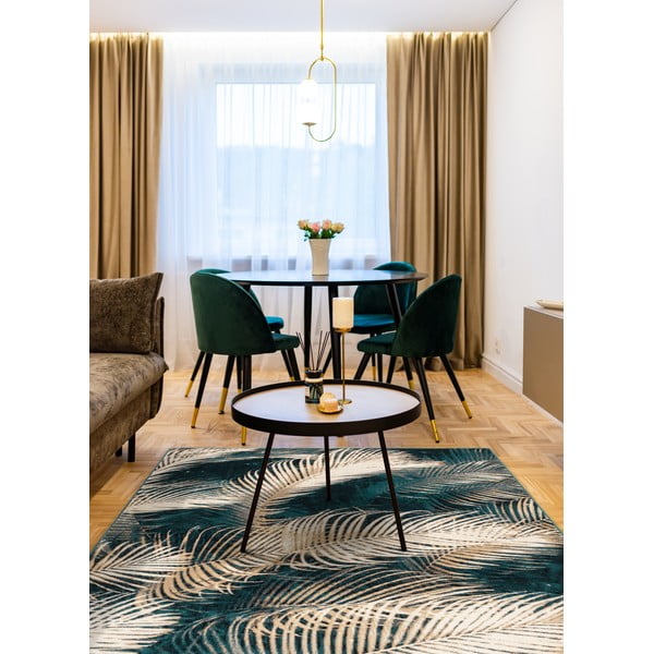 Вълнен килим в бензинов цвят 200x300 cm Areca - Agnella-image-1