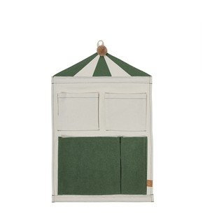 Зелен/кремав текстилен висящ органайзер 40x1x60 cm Circus – OYOY Mini