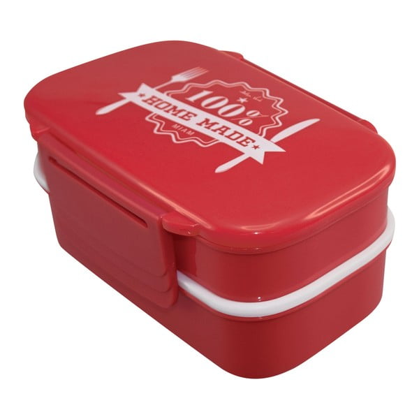 Červený box na jídlo Incidence Home Made, 20 x 13,5 cm