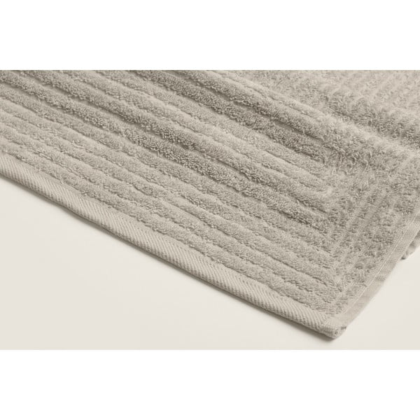 Бежова памучна кърпа и хавлия за баня в комплект от 2 броя - Foutastic-image-2