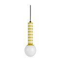 Жълто метално висящо осветително тяло ø 12 cm Rayado Retro – Leitmotiv