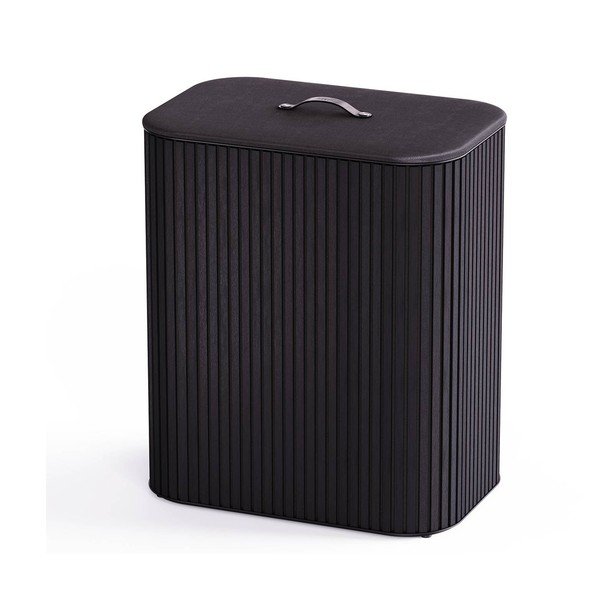 Черен бамбуков кош за пране 2x45 l Tota Luxe – Joseph Joseph-image-3