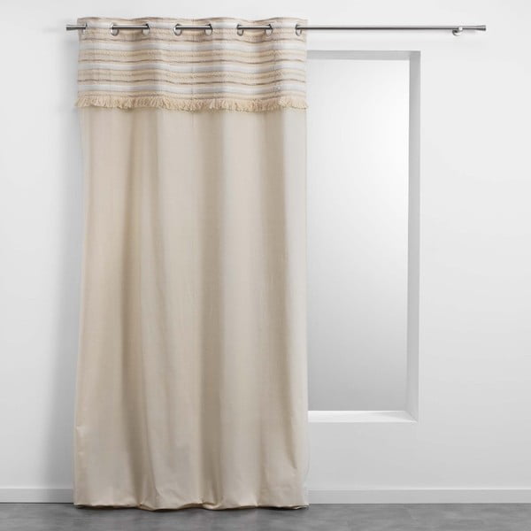 Памучно перде в естествен цвят 140x240 cm Atlas – douceur d'intérieur