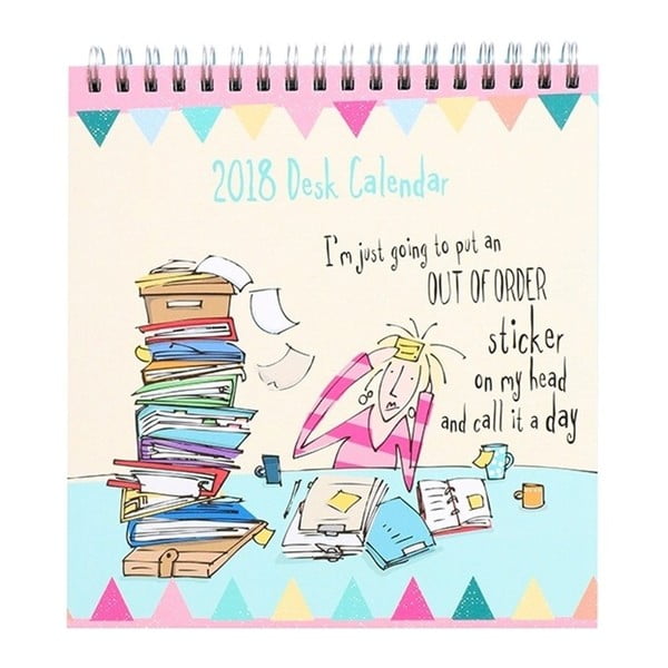 Stolní kalendář pro rok 2018 Portico Designs Born To Shop