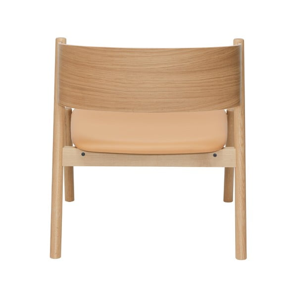 Светлокафяво кресло Oblique – Hübsch-image-3