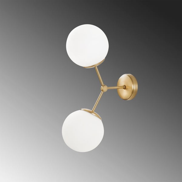 Стенна лампа в бяло-златист цвят Damar - Opviq lights-image-3