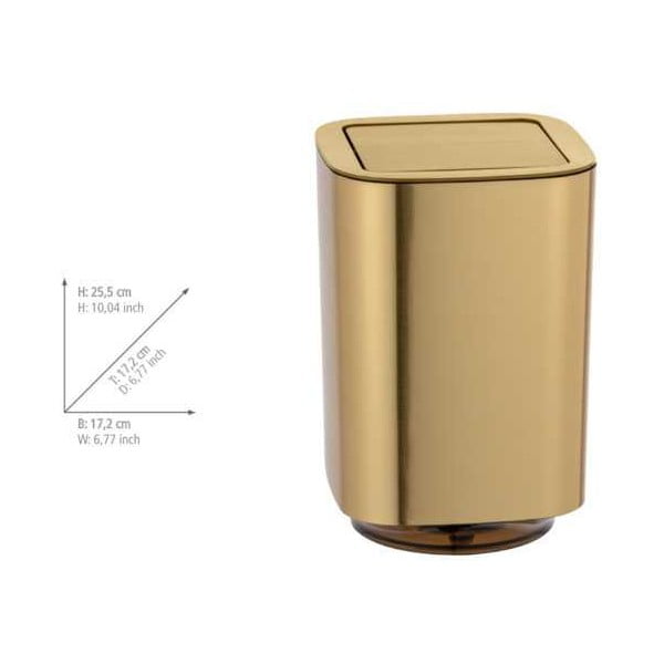Кош за отпадъци за баня в златисто Auron - Wenko-image-2