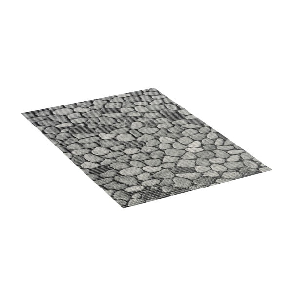 Сива пластмасова постелка за баня 50x80 cm Sassi - Wenko-image-2