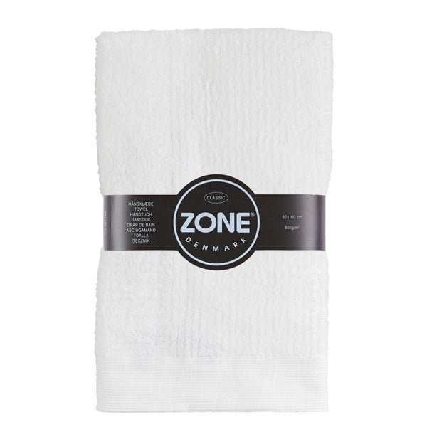 Бяла памучна кърпа , 50 x 100 cm Classic - Zone