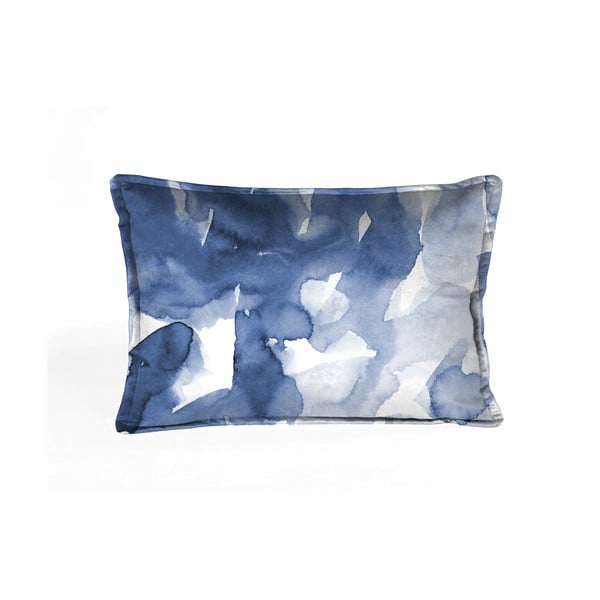Възглавница от синьо кадифе , 50 x 35 cm - Velvet Atelier