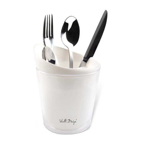 Бяла кутия за прибори за хранене Livo - Vialli Design