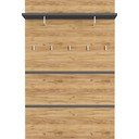 Панел за закачалки в дъбов декор в естествен цвят Lissabon - Germania
