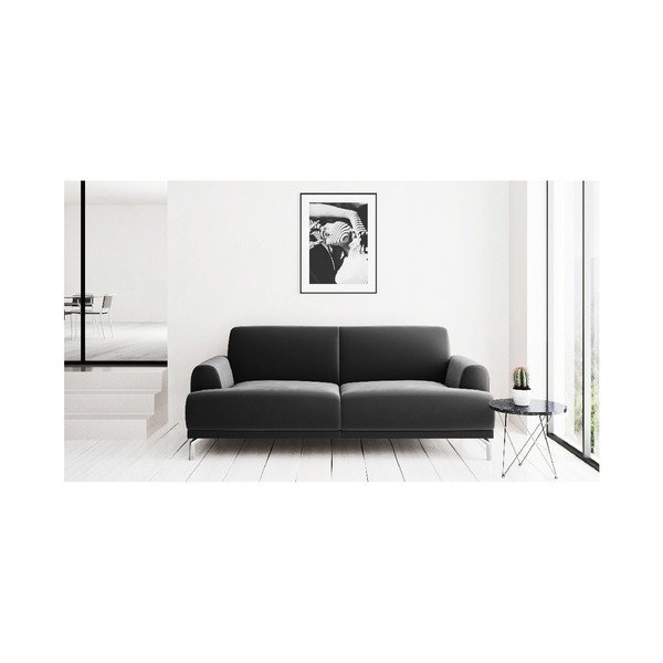 Тъмно сив кадифен диван Puzo, 170 cm Puzzo - MESONICA-image-4