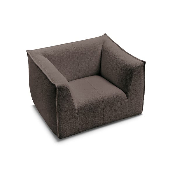 Кафяво кресло от прежда с примки от букле Giorgia – Bobochic Paris-image-4