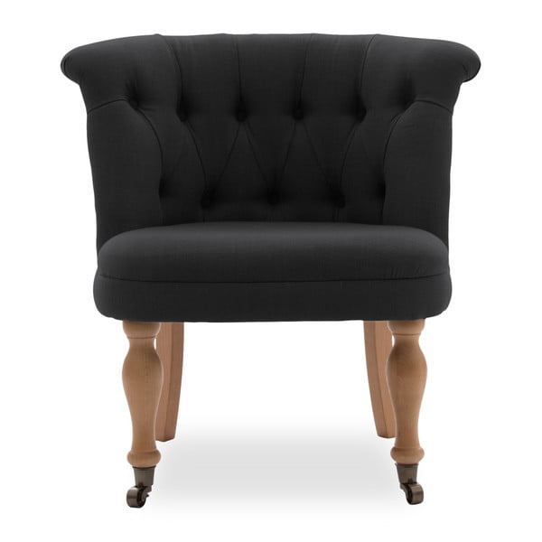 Černá židle s kolečky Vivonita Maggi-image-2