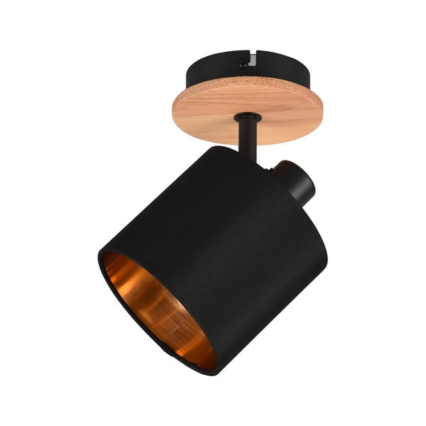 Прожектор в черен и естествен цвят  ø 12 cm Tommy – Reality-image-2