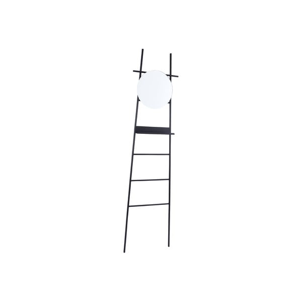 Черна декоративна стълба с огледало Glint - Leitmotiv