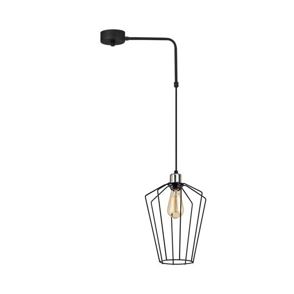 Černé kovové závěsné svítidlo Opviq lights Melina-image-2