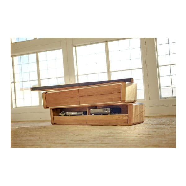 Nástěnná TV komoda z masivního dubového dřeva Javorina Hang-image-3