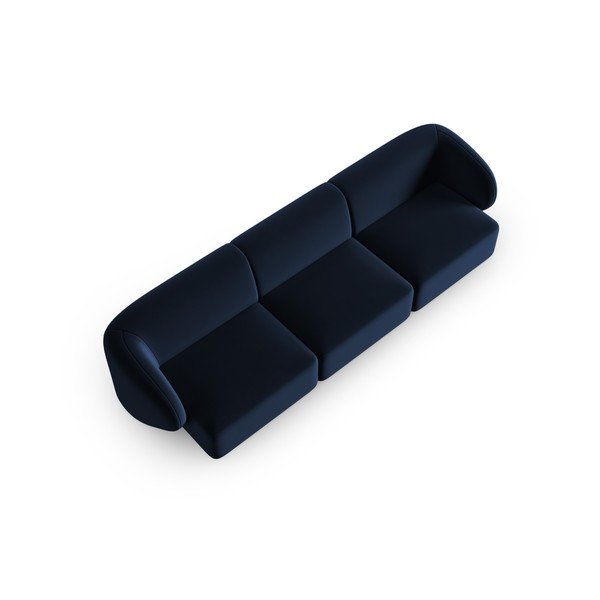 Син кадифен диван 266 cm Paolo – Milo Casa-image-1