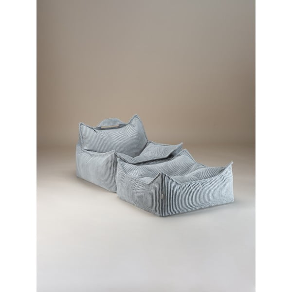 Детски пуф от рипсено кадифе в цвят мента Chair – Wigiwama-image-3