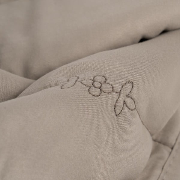 Кафяво-сиво капитонирано покривало за легло 240x260 cm – Ixia-image-3