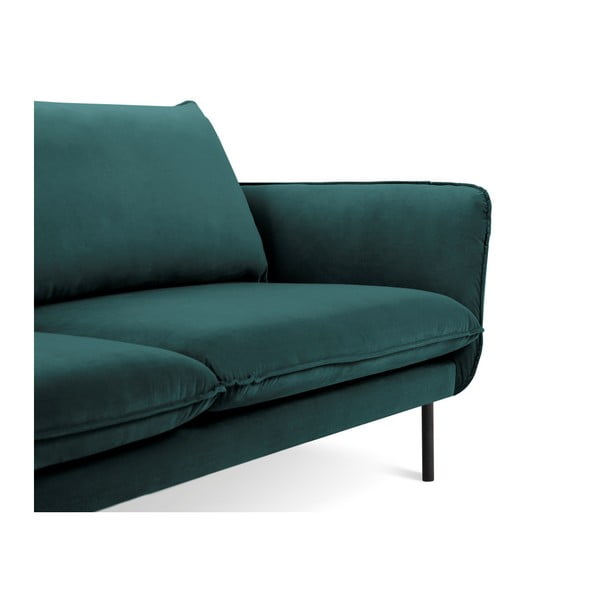 Диван от кадифе в петролено зелено , 160 см Vienna - Cosmopolitan Design-image-3